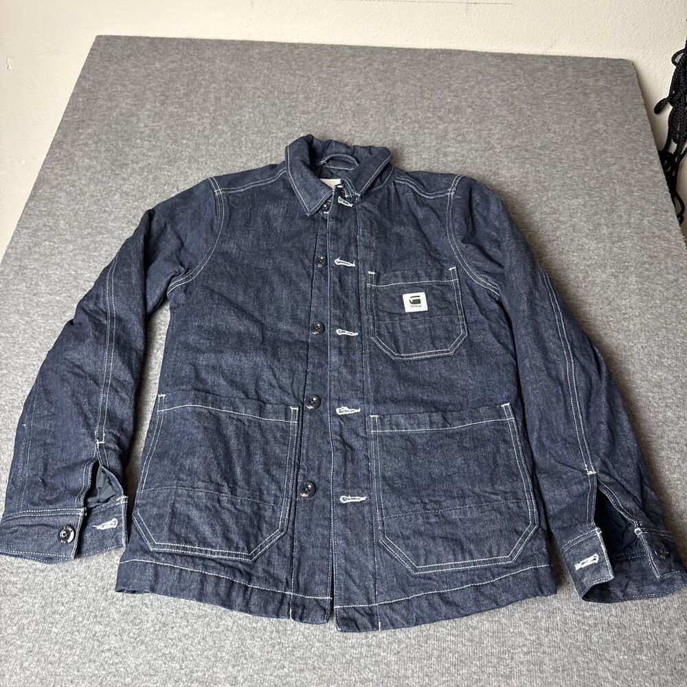 G-STAR RAW XS UOTF BLAKE PADDED JACKET Raw Denim Herren Jacket Indigo Blue